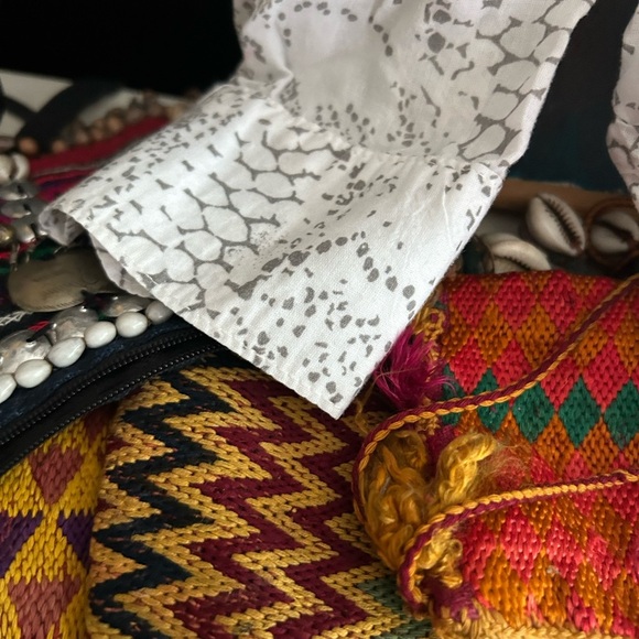 Cloth & Stone White and Gray Patterned Blouse M - Picture 7 of 16